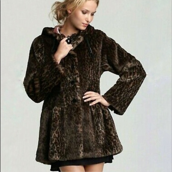 Free People Animal Print About Town Faux Fur Coat - Picture 3 of 7